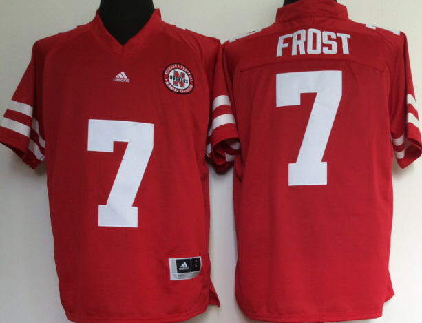 NCAA Men Nebraska Huskers Red #7 FROST->ncaa teams->NCAA Jersey